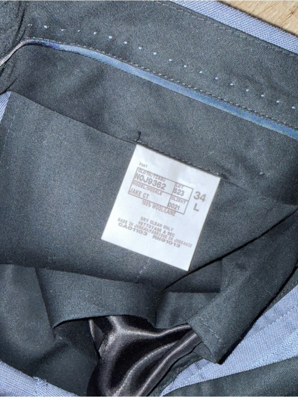 Ted Baker of London men’s blue suit 40 Long jacket, pants 34 long - Picture 14 of 16